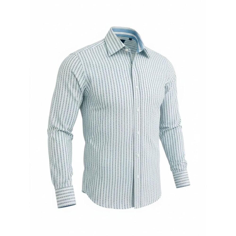 Unbranded Men's Blue and Black Shirt